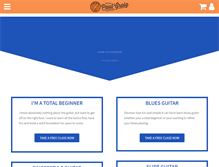 Tablet Screenshot of learnguitarcafe.com